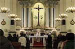 Catholic Mass, St. Anthony's Chuch, Macau, China, Asia