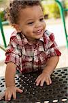 Portrait of Young Boy at Playground