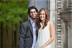 Portrait of Young Couple in Park