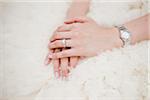 Close-Up of Bride's Folded Hands