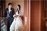 Bride and Groom Indoors