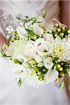 Close-up of Bride Holding Bouquet