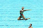 Exécution, les nageurs natation synchronisée