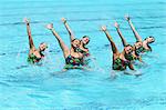 Group of Swimmers Performing, Musical Performance,