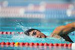 Young Man Swimming