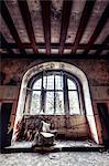 Decayed interior of Sanatorium Teupitz, Brandenburg, Germany