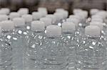 Close-up view of bottles of water