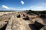 Phoenician ruins, Kerkouane Archaeological Site, UNESCO World Heritage Site, Tunisia, North Africa, Africa