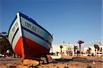 Pêche bateau, Hammamet, Tunisie, l'Afrique du Nord, Afrique