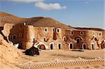 Diaramor Museum in troglodyte dwelling style building, Matmata, Tunisia, North Africa, Africa