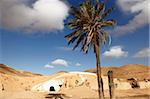 Logement dans le désert, Matmata (Tunisie), en Afrique du Nord, en Afrique le sous-sol de maison, berbère fosse Troglodyte