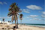Plages de zone touristique sur la côte méditerranéenne, à Djerba, en Tunisie, l'Afrique du Nord, Afrique
