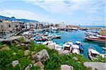 Le port de Girne, Chypre du Nord, Chypre, Méditerranée, Europe