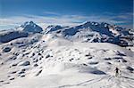 Ski mountaineering in the Dolomites, Cortina d'Ampezzo, Belluno, Italy, Europe