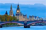 Lambeth Bridge et les maisons du Parlement, patrimoine mondial de l'UNESCO, Londres, Royaume-Uni, Europe