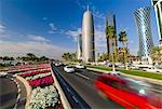 Al Bidda tour et Burj Qatar, Doha, Qatar, Moyen-Orient