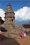 Siddhi Lakshmi Shikara temple, Durbar Square, Bhaktapur, patrimoine mondial UNESCO, la vallée de Katmandou, Népal, Asie