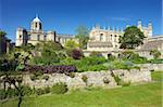 Jardin commémoratif de guerre, Christ Church College, Université d'Oxford, Oxford, Angleterre, Royaume-Uni, Europe