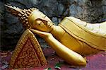 Statue of Buddha, Phu Si Hill, Luang Prabang, UNESCO World Heritage Site, Laos, Indochina, Southeast Asia, Asia