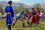 Catch à la national Naadam festival, Övörkhangaï, Mongolie, Asie centrale, Asie