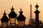 Place de la Concorde and Eiffel Tower, Paris, France, Europe