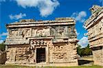 Ruines de l'église en maya antique, Chichen Itza, patrimoine mondial de l'UNESCO, Yucatan, Mexique, Amérique du Nord