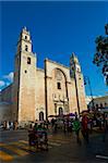 The Cathedral, Independence Square, Merida, Yucatan state, Mexico, North America