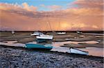 Un ciel spectaculaire sur une journée d'automne au port de Wells-next-the-Sea sur le North Norfolk coast, Norfolk, Angleterre, Royaume-Uni, Europe