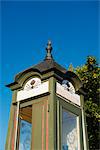 Close-up of telephone booth