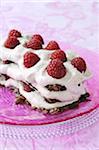 Chocolate and raspberry Mille-feuille