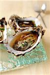 Oyster with mushroom aspic