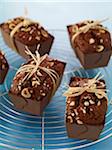 Chocolate and hazelnut mini cakes