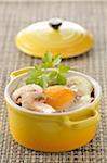 Coddled egg with mushrooms