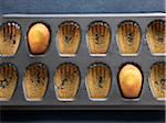 Madeleines in a tin mould