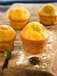 Olive and bacon muffins