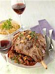 Easter leg of lamb with almonds