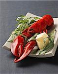 Ingredients for grilled lobster with tarragon