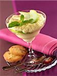 Green apple mousse