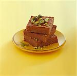 Chocolate-pistachio brownies