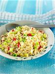 Pan-fried quinoa with spring onions and Del piquillo peppers