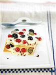 Ginger cream and summer fruit Mille-feuille