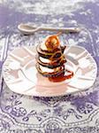 Layered figs and mascarpone with Port jelly