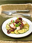 Octopus and zucchini salad