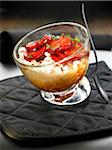 Rice pudding with strawberries