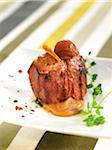 Wild boar fillet with chestnut and Brandy puree