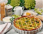 Tarte salée de chou Romanesco