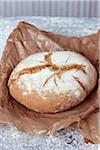 Traditional wheat bread loaf