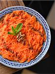 Grated carrots with cinnamon