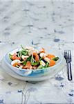 Spinach and smoked salmon salad