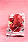 Raspberry sorbet